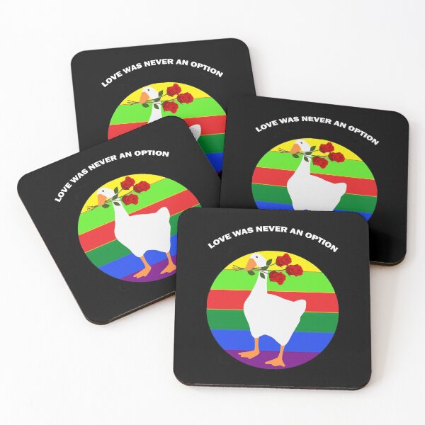 Item preview, Love Was Never An Option Funny Goose Meme With Red Flowers Honk Lovers Valentine Gift designed and sold by Ertugrul-Shop.