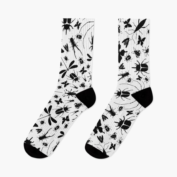 Item preview, Black Insects on White with Border designed and sold by FouShop.