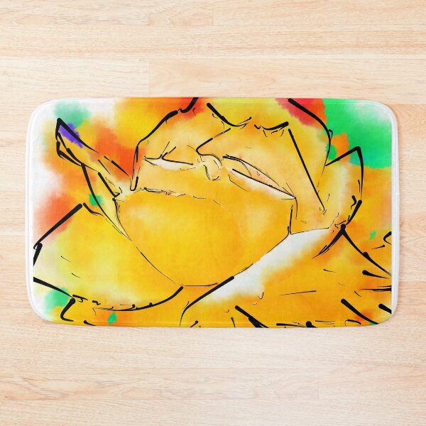 Item preview, Yellow Rose In Abstract Watercolor designed and sold by KirtTisdale.
