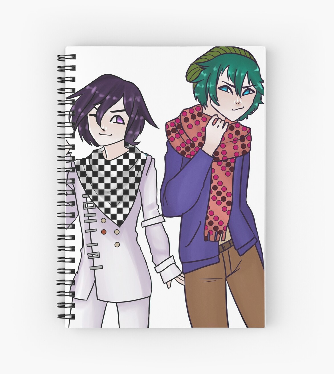 Kokichi And Sou Danganronpa And Your Turn To Die Spiral Notebook By D0llchild Redbubble