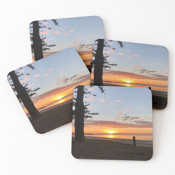 Item preview, Playa Yoga Sunrise en Suttons Beach Redcliffe Queensland Australia designed and sold by MonicaArtist.