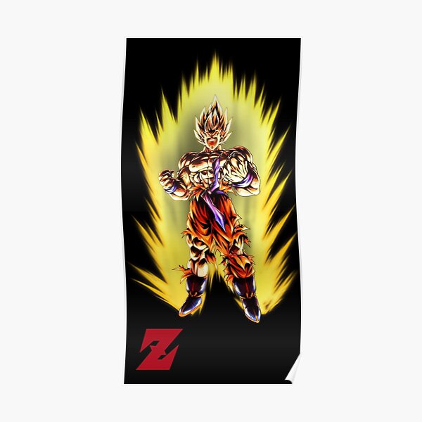 Dragon Ball Legends Posters Redbubble - roblox goku super saiyajin white ssjw dragon ball rage youtube