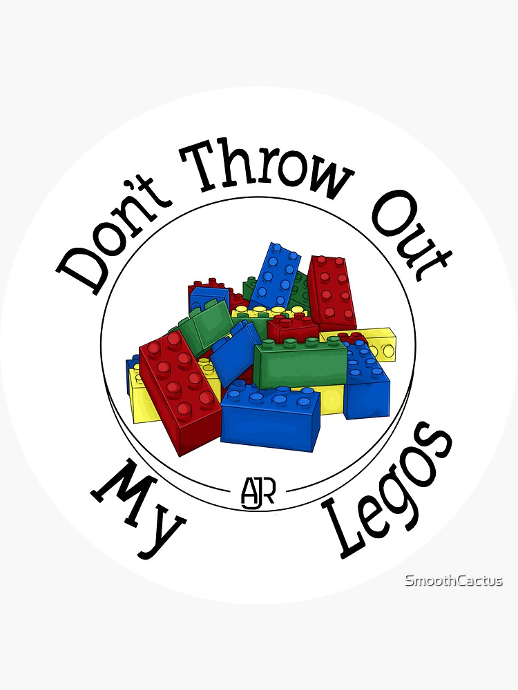 Ajr Dont Throw Out My Legos Sticker For Sale By Smoothcactus Redbubble 