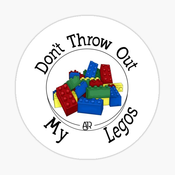 Ødelægge indgang Calamity AJR Don't Throw Out My Legos" Sticker for Sale by SmoothCactus | Redbubble