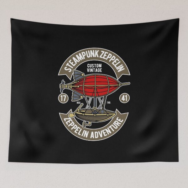 Item preview, STEAMPUNK ZEPPELIN ADVENTURE AIRSHIP designed and sold by THE SUPERIORS SHIRT SHOP.