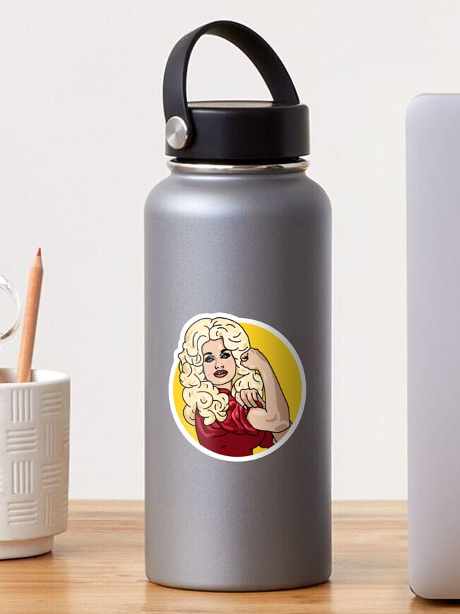 Thumbnail 1 of 3, Sticker, Dolly the Riveter designed and sold by NolanRTaylor.