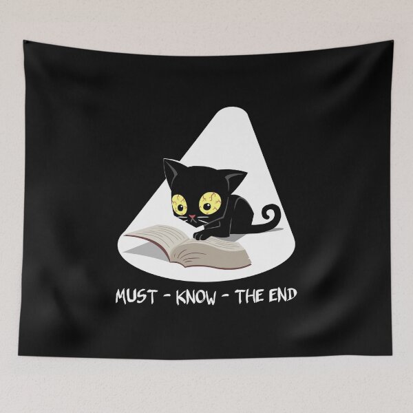 Item preview, Motivated Cat Reading End of Book designed and sold by jonmlam.