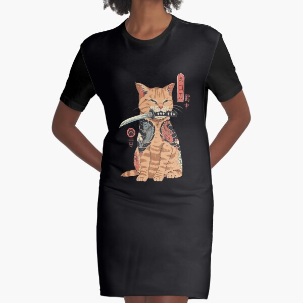 Catana Graphic T-Shirt Dress
