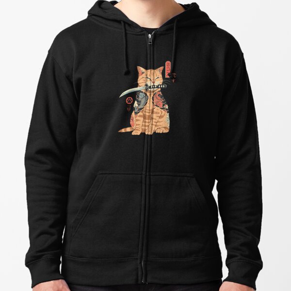 Y2K Lucky Brand Shibuya Cat Zip Up Hoodie Japan Writing Medium