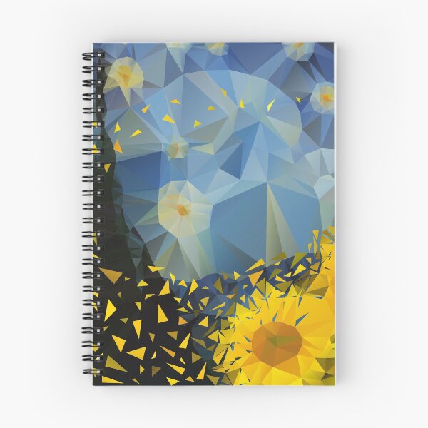 Item preview, Girasoles de la noche estrellada Van Gogh designed and sold by BluKat.