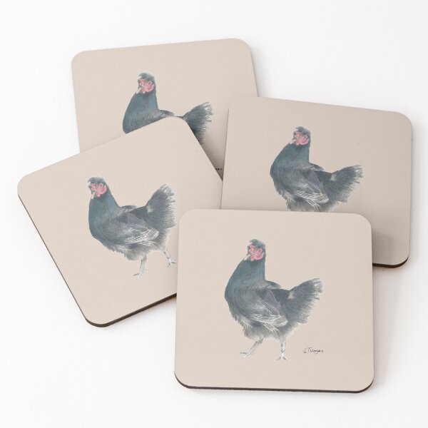Item preview, Black Chook on Pale Brown designed and sold by STHoganArtist.