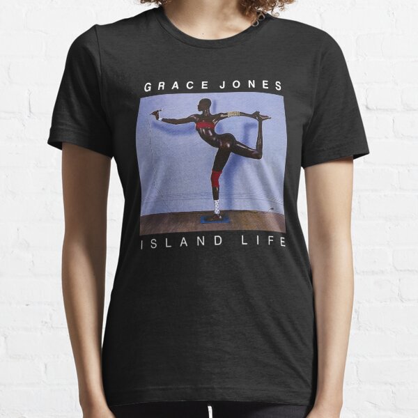 Grace Jones Womens Summer Short Sleeve Top Classic Round Neck Printed T-Shirt