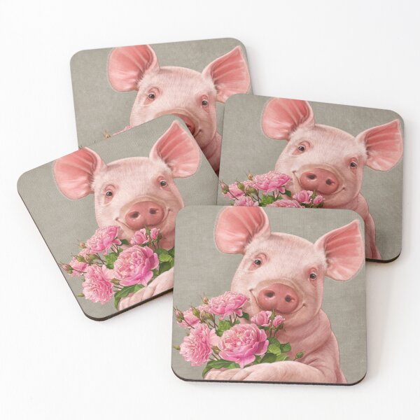 Item preview, Pig In Love - with Peony designed and sold by tutuart.