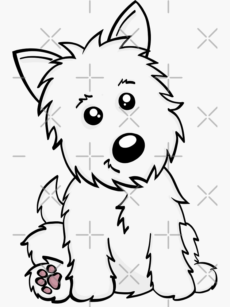 Cute Cartoon Westie by rmcbuckeye