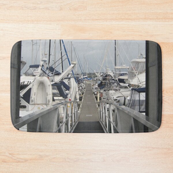 Item preview, Boats Halfmoon bay Marina designed and sold by lizdomett.