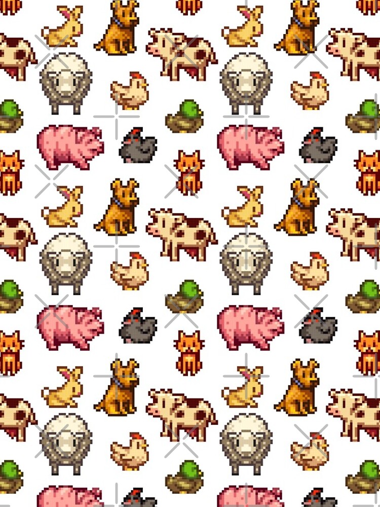 Aperçu 4 sur 4. Coque iPhone avec l'œuvre animaux de la vallée de stardew créée et vendue par ElliottBryan.