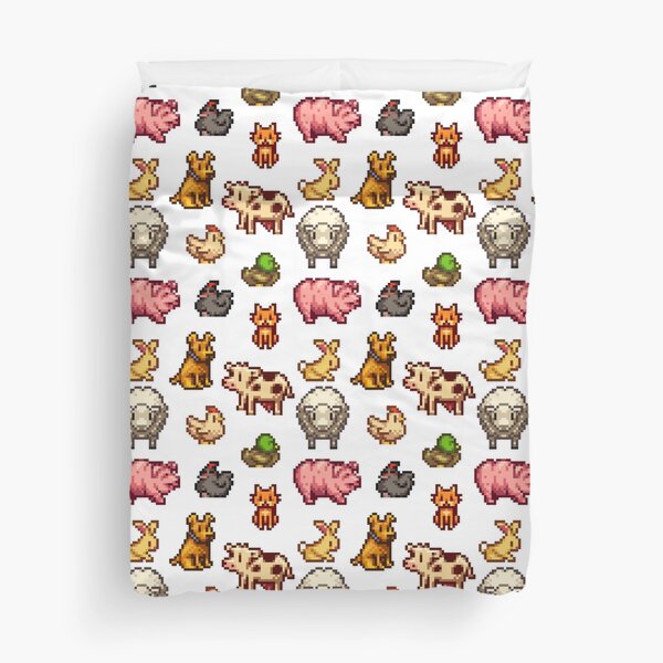 stardew valley animals Duvet Cover