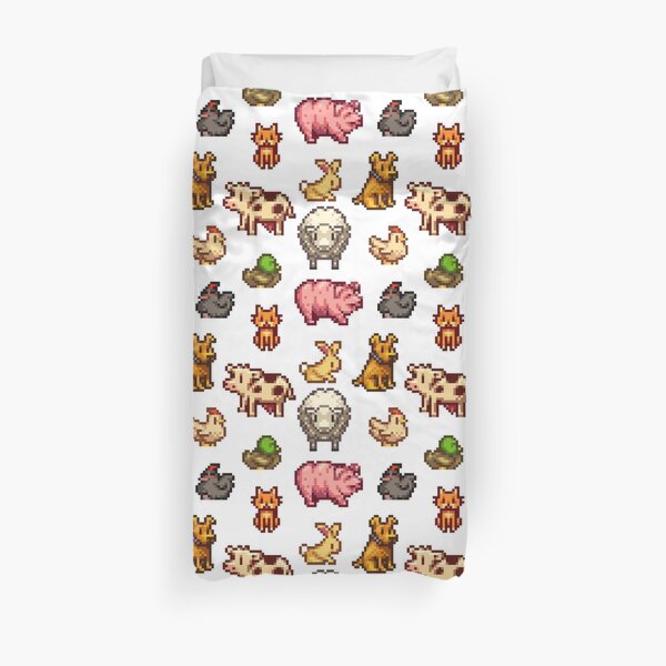 stardew valley animals Duvet Cover