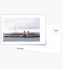 The Waverley Paddle Steamer, at Largs, Scotland Postcards