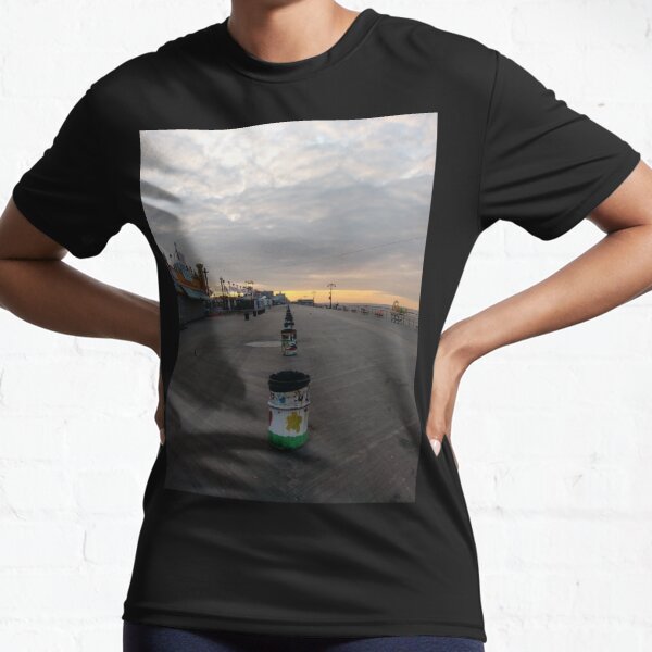 Morning, Coney Island Beach, #Morning, #Coney, #Island, #Beach, #ConeyIsland, #ConeyIslandBeach Active T-Shirt