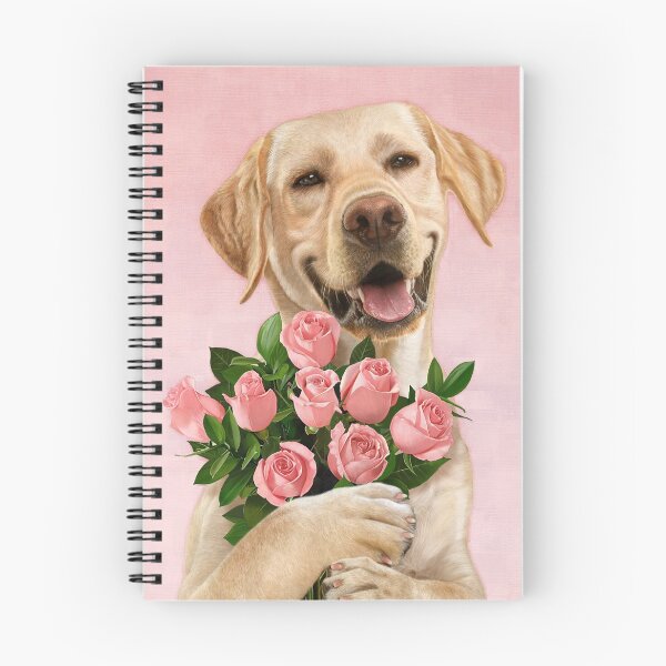Item preview, Happy Dog with Roses designed and sold by tutuart.