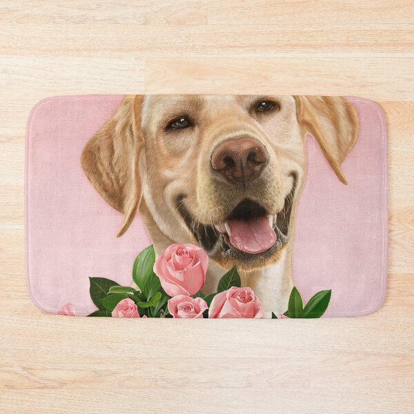 Item preview, Happy Dog with Roses designed and sold by tutuart.