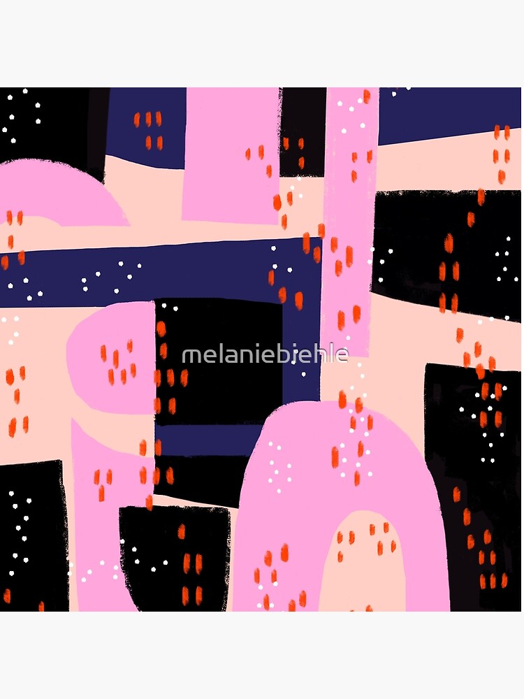 Thumbnail 4 of 4, Pillow, Memphis Inspired 80s Abstract designed and sold by melaniebiehle.