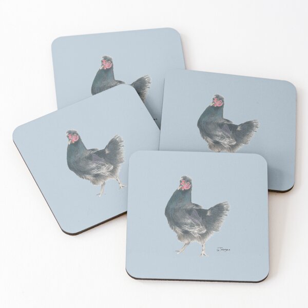 Item preview, Black Chook on Light Blue designed and sold by STHoganArtist.