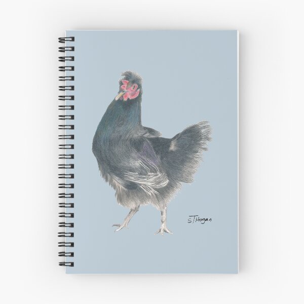 Item preview, Black Chook on Light Blue designed and sold by STHoganArtist.