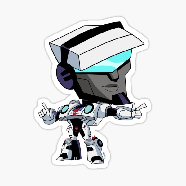 Vista previa del artículo con la obra «Pegatina TFA Chibi Jazz», diseñado y vendido por kabuki-aku.