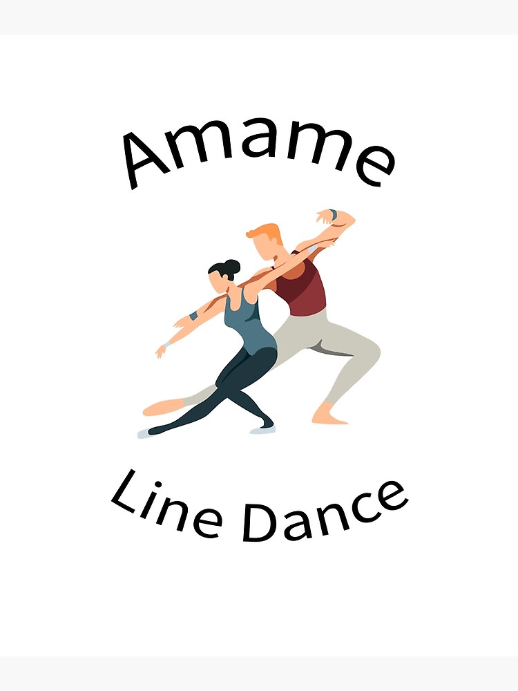 T-Shirt Amame Line Dance" Greeting Card By Pinoccio64 | Redbubble