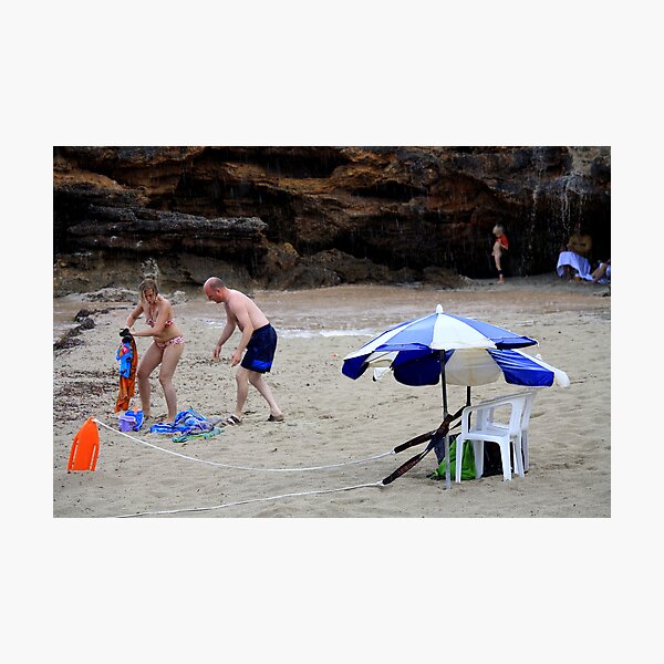 Beach Rescue.. And Relief! Photographic Print