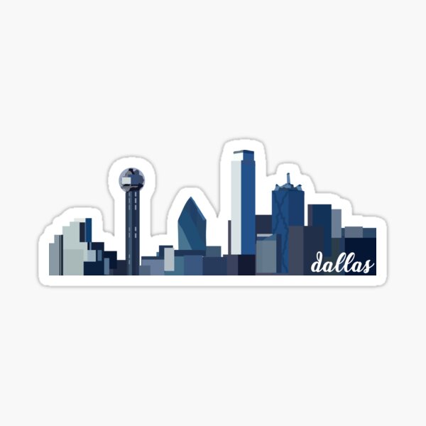 Dallas City Skyline - Texas Rangers Dallas Cowboys Stars Pride T-Shirt