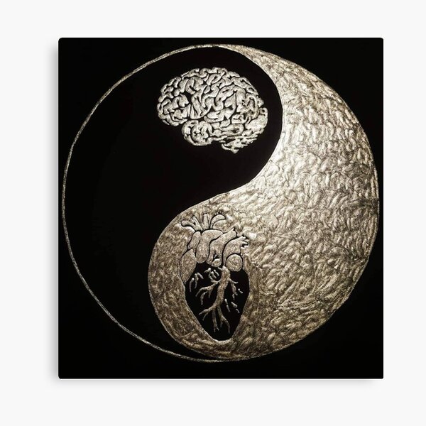 Artikel-Vorschau von Herz / Gehirn - Yin Yang, designt und verkauft von ArtWithHearts11.