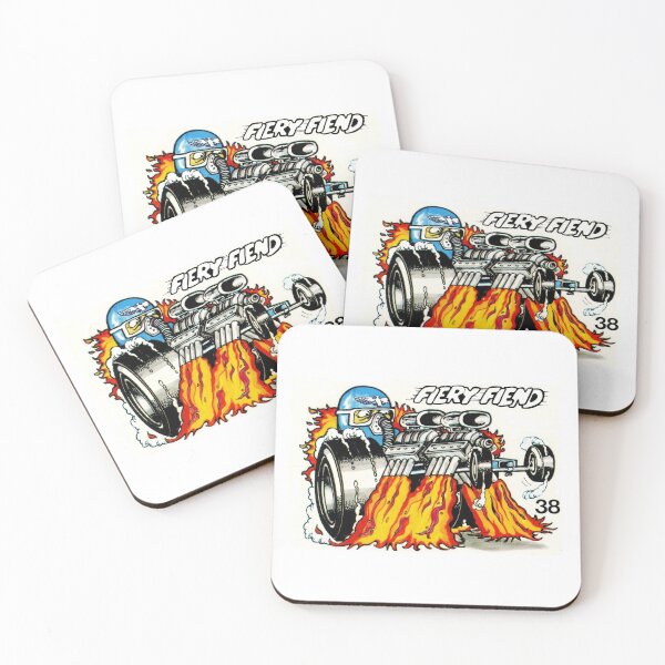 Item preview, Fiery Fiend #38 Mad Hot Rods, Allen's & Regina, New Zealand designed and sold by Retrostickersnz.