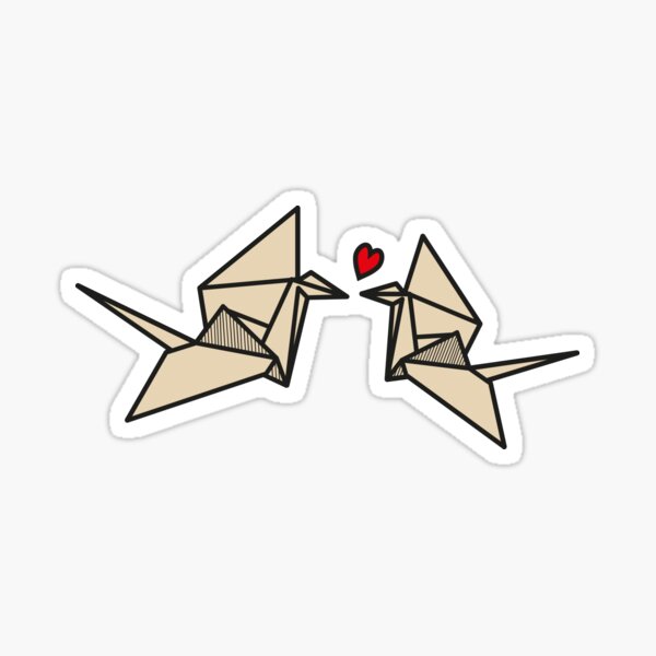 Aperçu de l'œuvre Grues en papier amoureux créée et vendue par Dre Stone.