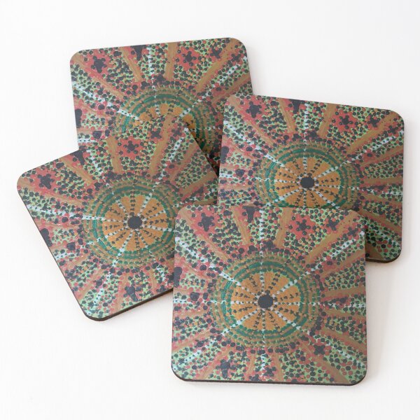 Item preview, Aboriginal dot art - orange sun designed and sold by Melchime.