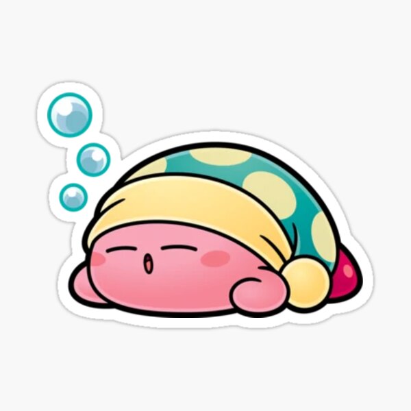 Sleeping kirby Sticker