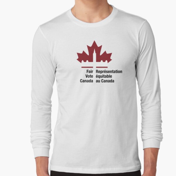 Fair Vote Canada logo for light colours Long Sleeve T-Shirt