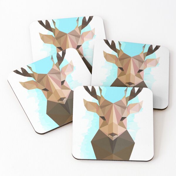 Item preview, Geometric Reindeer Head designed and sold by Hiyas.