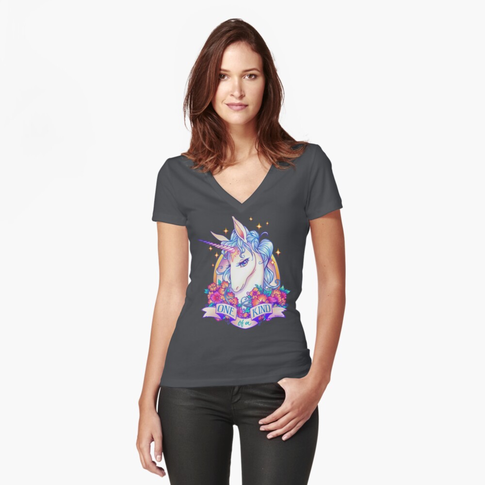 Item preview, Fitted V-Neck T-Shirt designed and sold by koolaid-girl.