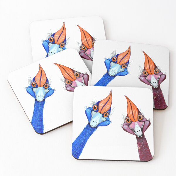 Item preview, Quirky Curious Cassowaries designed and sold by Linda Callaghan.