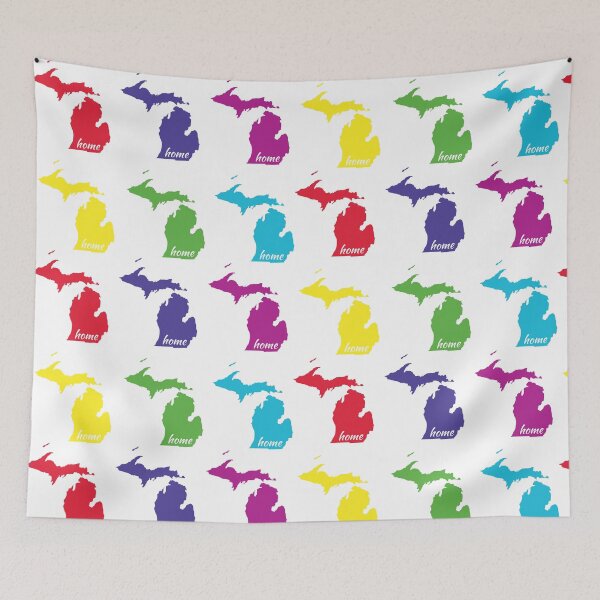 Item preview, Michigan Home Multicolored  designed and sold by GeographerDude.