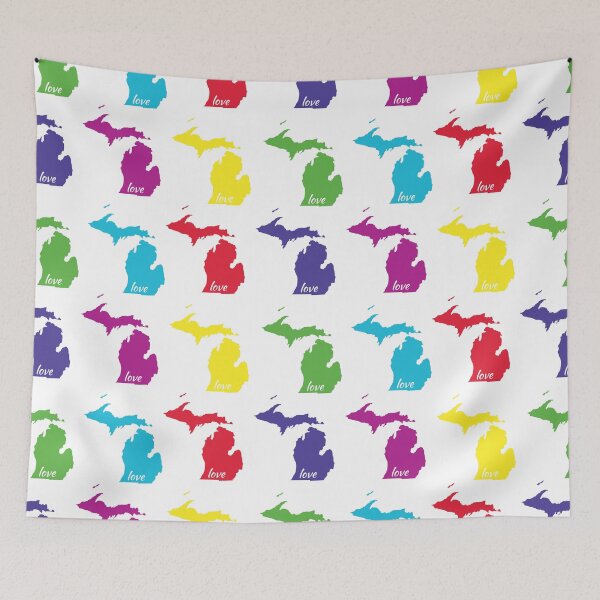 Item preview, Michigan Love Multicolored  designed and sold by GeographerDude.