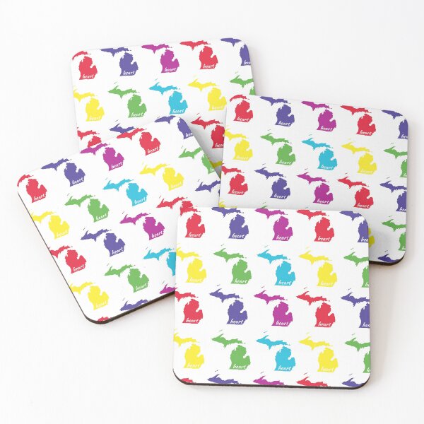 Item preview,  Michigan Heart Multicolored  designed and sold by GeographerDude.
