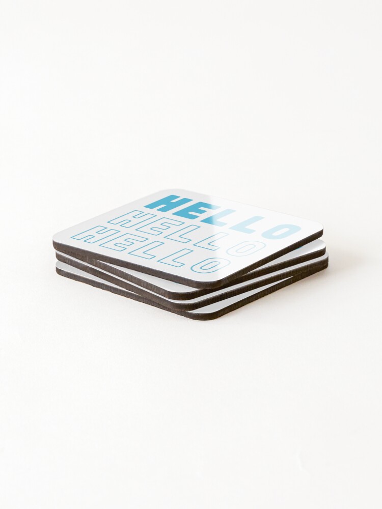Thumbnail 4 of 5, Coasters (Set of 4), Hello designed and sold by ProjectM.