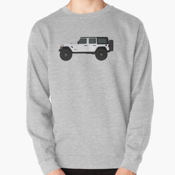 Red White And Blue Jeep Wrangler Wrangler Unlimited Gladiator Rubicon Pullover Sweatshirt By Minimalvehicle Redbubble