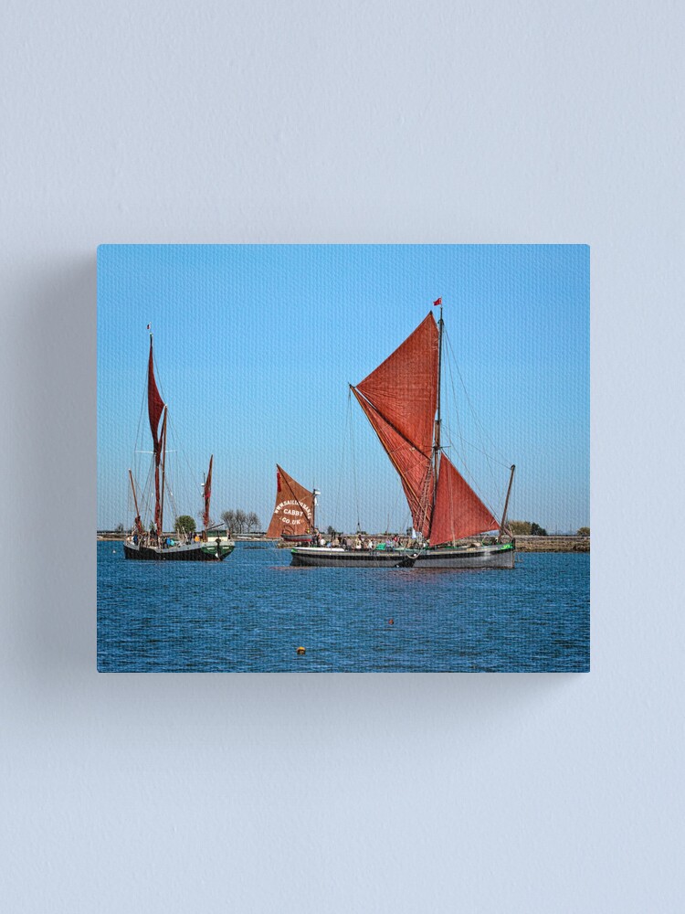 Alternate view of Sailing Barges Canvas Print