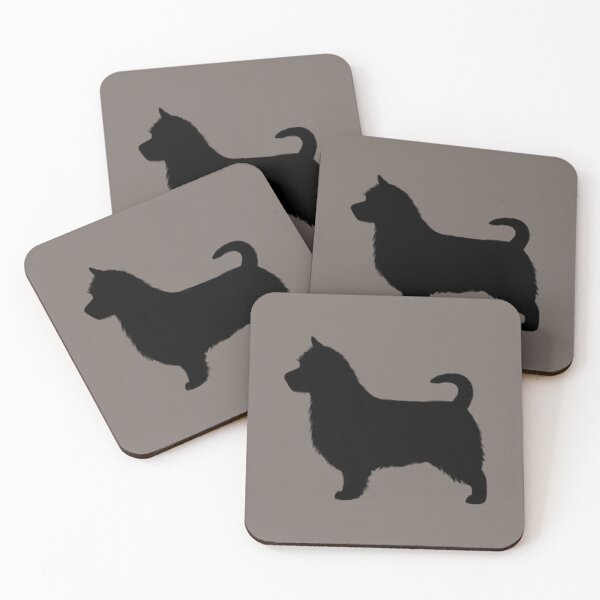 Item preview, Australian Terrier Silhouette(s) with Long Tail designed and sold by Jenn Inashvili.