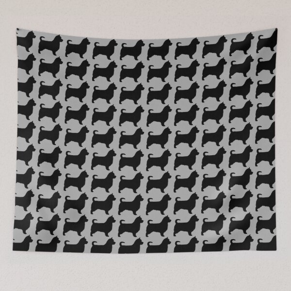 Item preview, Australian Terrier Silhouette(s) with Long Tail designed and sold by Jenn Inashvili.